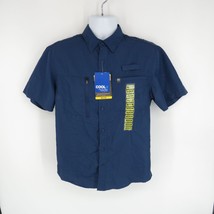 The American Outdoorsman Men&#39;s Short Sleeve Blue Shirt Medium NWT $60 - £18.69 GBP