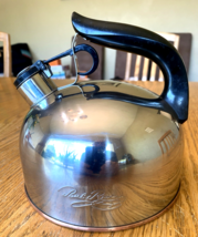 Paul Revere Ware Whistling Teapot Kettle Copper Bottom Stainless 2 Qt Te... - $19.95