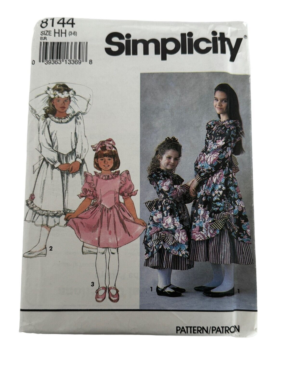Simplicity Sewing Pattern 8144 Girls Dress Flower Girl First Communion Sz 3-6 UC - £3.13 GBP