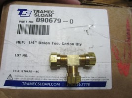 Box of 200 pcs New Tramec Sloan 090679-0 1/4&quot; Union Tee 200 pcs 200PCS 200pieces - £399.82 GBP