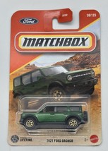 Matchbox 2025 Ford Bronco 30/125 Green Diecast SUV Off Road Vehicle New - $7.97