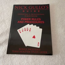 Nick Gullo’S Guide: Operating a Professional Poker Room Paperback Book - $12.99