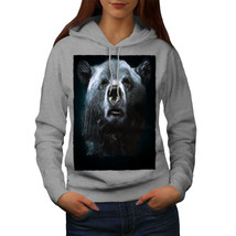 Wellcoda Wild Animal Bear Beast Funny Womens Hoodie - £30.86 GBP