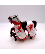 PAPO 2006 Knight&#39;s Medieval Rearing Horse in Red &amp; White Dragon BOARD 1481 - £8.04 GBP