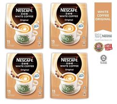 Nescafe White Coffee Original 4 Packs x 15 sticks - Malaysia Coffee - $130.00