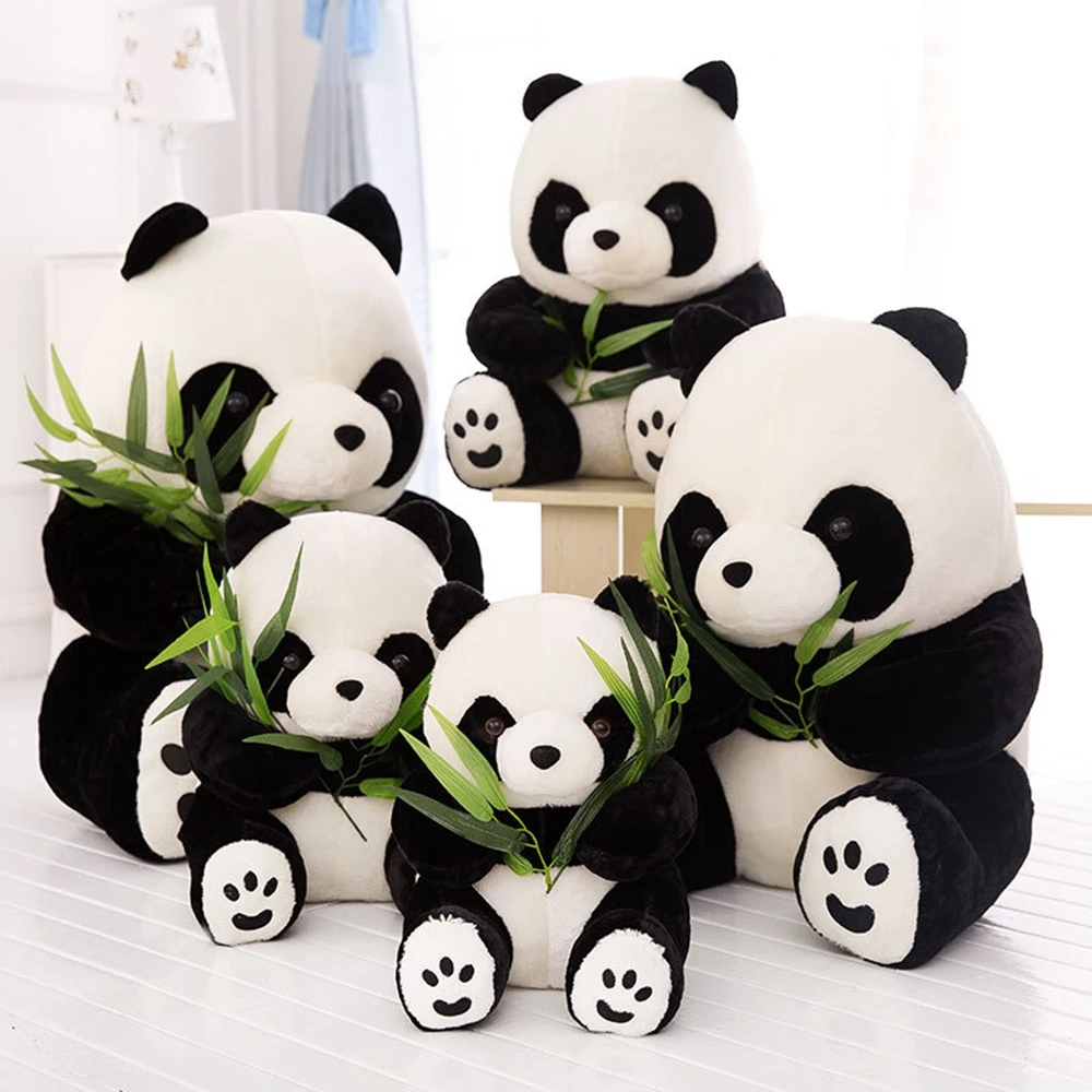 9 16cm 1 pc hot large size panda doll plush toy baby bear pillow panda cloth doll thumb200