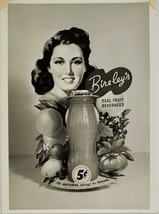 1940s Bireley&#39;s Soda Hollywood CA Model Fruit Beverage Ad Gene Lester Ph... - £27.32 GBP