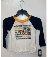 NASHVILLE PREDATORS Long Sleeve T-Shirt Toddler/Girls XS 4/5 New W/Tags ... - €14,33 EUR