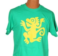 Mayan Aztec Dancer Design Tee Shirt Green New Men&#39;s Medium - £10.23 GBP