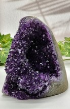 Natural Amethyst Geode Cluster, Polished Sides, Uruguay Deep Purple Amet... - £134.38 GBP