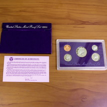 US Mint 5 Proof Coin Set OGP 1984 To 1993  - $262.51 MXN