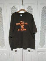 Cleveland Brown Fan, Get Drunk, Steeler Haters Bark Like Dawg T-shirt si... - $13.60