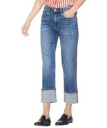 Vince Camuto Womens Cuffed Straight Leg Jeans, 0/25, Spectrum Blue - £92.55 GBP