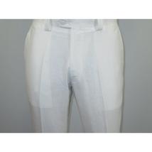 Men Premium 100% Linen Cocktail Suit by INSERCH Breathable and cool SU880 White image 4
