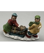 Enesco Couple Bringing Firewood Home  Ceramic Ornament/Free Standing 198... - £12.70 GBP