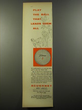 1954 Acushnet Titleist Golf Ball Ad - Play the ball that leads them all - $18.49