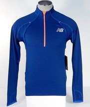 New Balance Boylston 1/2 Zip Cobalt Blue Long Sleeve Running Top Shirt Men&#39;s NWT - £72.32 GBP