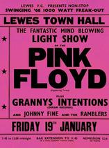Pink Floyd - Lewes Town Hall - 1968 - Concert Poster Magnet - £9.54 GBP