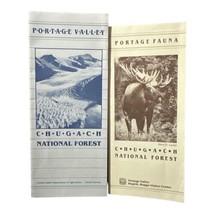 2 Chugach National Forest Park Portage Fauna Visitor Travel Brochure 198... - £7.85 GBP