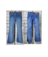 Polo Jeans Co Ralph Lauren Flare Low Rise Denim Jeans Size: 7/8 x 32 - $20.99