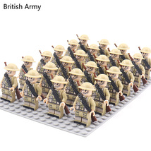 24pcs/Lot WW2 Military Soldiers Building Blocks Weapons Action Figures Toys D265 - £28.27 GBP