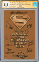 SIGNED X10! CGC SS 9.8 Death of Superman 30th Anniversary Polybag Jurgens Ordway - $395.99