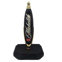 Michelob 7&quot; Black &amp; Red Mini Beer Tap Handle Black with faux brass with ... - £14.68 GBP