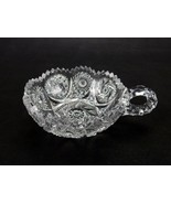 Nappy Clear Glass Crystal Nappy Bowl Nucut Imperial Glass 1920&#39;s Scallop... - £14.58 GBP