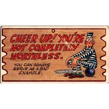 Vintage Novelty Postcard, Cheer Up Bad Example 34 Wacky Plak Comic Jack ... - £6.92 GBP