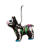Gallerie Ii Day Of The Dead Paper Mache Dog Halloween Christmas Ornament Style 3 - £10.32 GBP