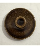 Vintage Brown Pottery 2 1/4&quot; Round Crock Jar Teapot Sugar Replacement Li... - $348.75 MXN