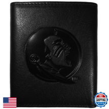NCAA Florida State Seminoles Embossed Leather Tri-Fold Wallet Men's - $50.46