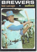 1971 Topps Ted Savage 76 Brewers EX - £0.78 GBP