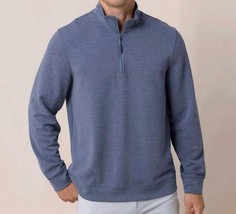 Southern Tide whyche interlock heather quarter zip DRESS BLUE - $79.00