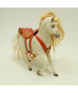 Disney Tangled Princess Rapunzel White HORSE Maximus with Glitter Mane &amp;... - £9.15 GBP