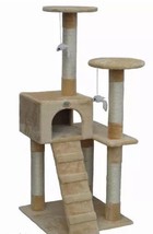 Go Pet Club Cat Tree Furniture Beige-Brand New-SHIPS N 24 HOURS - $117.17
