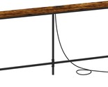 Superjare Console Table With Charging Station, Vintage Brown, 63&#39;&#39;, For ... - $85.96