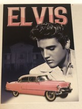 Elvis Presley Postcard Elvis And Pink Caddy - $3.46