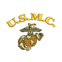 USMC Marines EMBROIDERED Polo Shirt ARMY Military OOHRAH MARINE CORPS EM... - £27.32 GBP