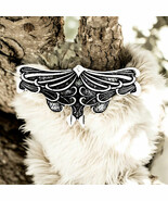 &quot;Elegant Moth Hair Clip – Gothic Barrette with Dark Aesthetic&quot; - $20.99