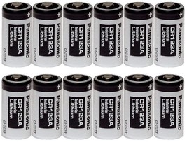 12 Pack NEW Panasonic CR123A 3 Volt Lithium Batteries CR123A For Arlo Cameras - £21.32 GBP