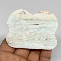 77.2g, 2.6&quot;x2&quot;x0.3&quot;, Natural Caribbean Calcite Cloud Crystal @Afghanistan, B3194 - £15.73 GBP