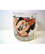 Glass mug Mickey &amp; Minnie Mouse Anchor Hocking USA 8 oz - $6.75