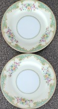 Two (2) NORITAKE China ~ 6.25&quot; Dessert Plates ~ GORDONA ~ Japan ~ Floral Design - £17.93 GBP
