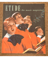 The Etude Music Magazine December 1948 issue Christmas vintage ads sheet... - $5.00