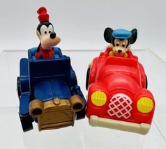 Disney Pull Back Cars Mickey Mouse Goofy Vintage McDonalds Lot Of 2 - £14.89 GBP