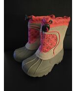 Girls Size 7/8 Sporto Snow Winter Boot  medium Pink Gray Msrp $55 - $29.99 CAD