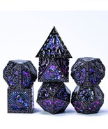 Metal Dnd Dice Set, 7Pcs Polyhedral D&amp;D Dice Set Dragon D N D Dice For D... - £36.08 GBP