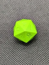 Vintage Gamescience Lime Green D20 (0-9) Dice - $646.35 MXN