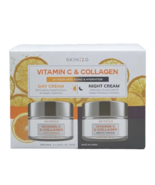 Skin 2.0 Vitamin C &amp; Collagen Day &amp; Night Anti-Aging Cream Duo Pack 1.69... - $24.99